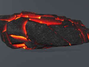 lava rock Modello 3D