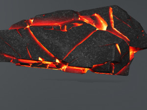 lava rock Modello 3D