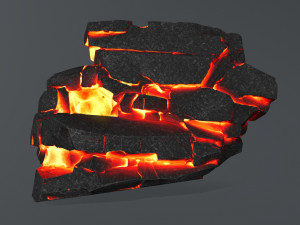 lava rock Modello 3D