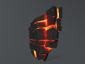 lava rock Modello 3D