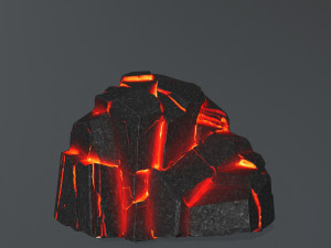 lava rock Modello 3D