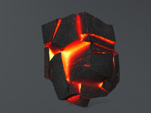 lava rock Modello 3D