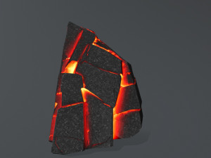 lava rock Modello 3D