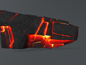 lava rock Modello 3D