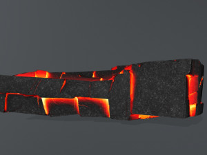 lava rock Modello 3D