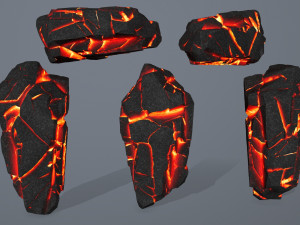 lava rock Modello 3D