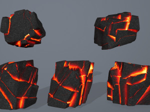 lava rock Modello 3D