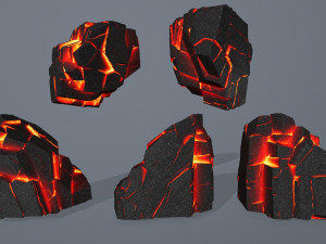 lava rock Modello 3D