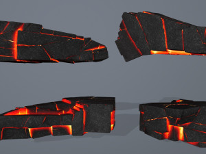 lava rock Modello 3D