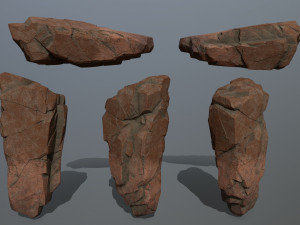 desert rock set Modèle 3D