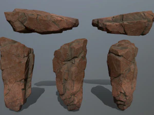 desert rock set 3D Model