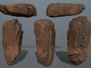 desert rock set Modèle 3D