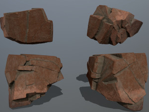 desert rock set Modèle 3D
