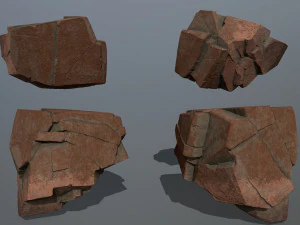 desert rock set 3D Model