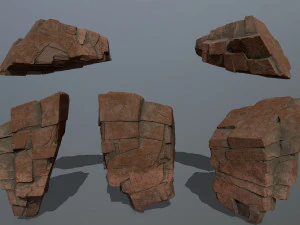 desert rock set 3D Model