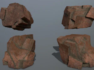 desert rock set 3D Model