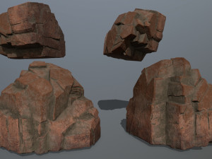 desert rock set Modèle 3D
