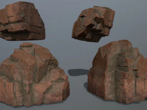 desert rock set 3D Model