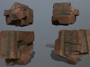 desert rock set 3D Model