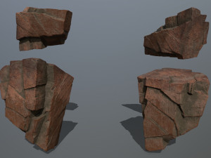 desert rock set Modèle 3D