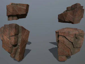 desert rock set 3D Model