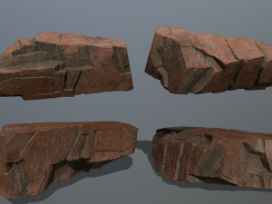 desert rock set Modèle 3D