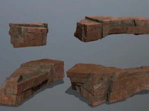desert rock set 3D Model