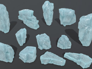 ice rocks 3D 模型