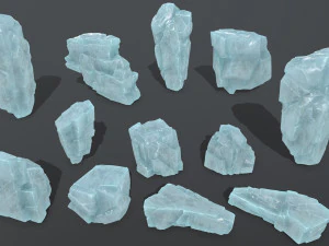 rochers de glace Modèle 3D