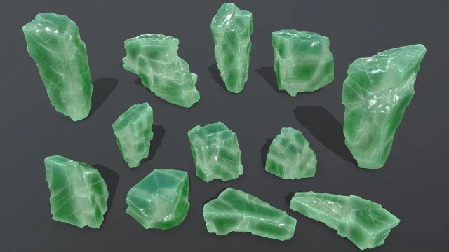 ice rocks 3D Model .c4d .max .obj .3ds .fbx .stl .blend 