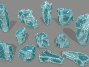 rocce di ghiaccio Modello 3D