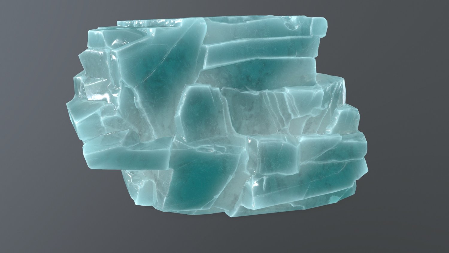 Ice model. Ice 3d. Ice Rock.
