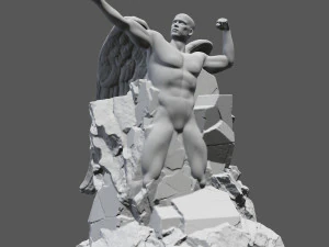 angel statue 3D Print Model