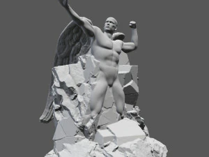 angel statue 3D Print Model