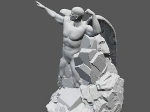 angel statue 3D Print Model