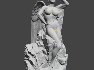 angel statue Modèles 3D en vedette