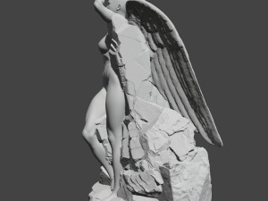 angel statue Modèles 3D en vedette