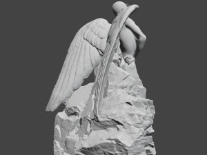 angel statue Modèles 3D en vedette