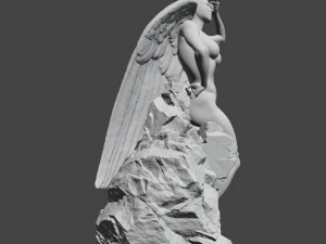angel statue 3D Print Model