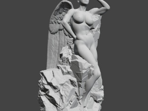 angel statue Modèles 3D en vedette