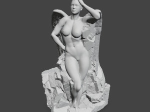 angel statue Modèles 3D en vedette