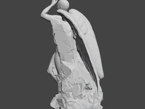 angel statue Modèles 3D en vedette