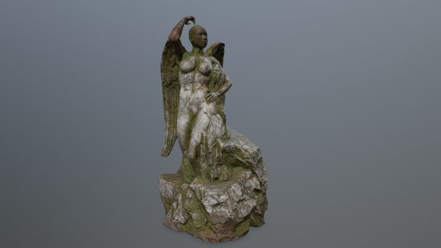 angel statue 3D Model .c4d .max .obj .3ds .fbx .stl .blend 