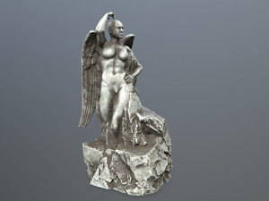 angel statue 3D मॉडल