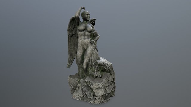 angel statue 3D Model .c4d .max .obj .3ds .fbx .stl .blend 