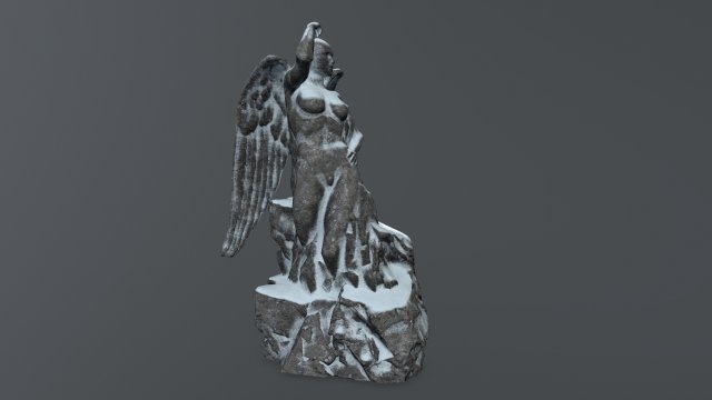 angel statue Model 3D .c4d .max .obj .3ds .fbx .stl .blend 
