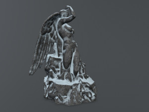 angel statue Model 3D