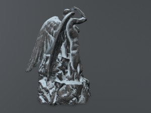 angel statue Model 3D