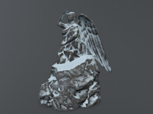 angel statue Model 3D