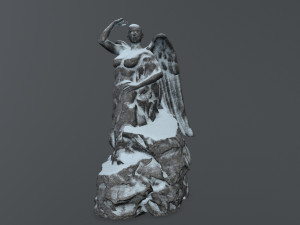 angel statue Model 3D